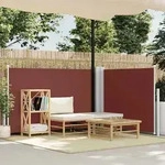 Ausziehbare Seitenmarkise Braun 100 X 600 Cm - Vidaxl