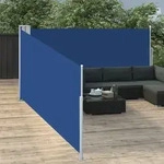 Ausziehbare Seitenmarkise Blau 100 X 1000 Cm Vidaxl