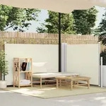 Ausziehbare Seitenmarkise Creme 120 X 1000 Cm - Vidaxl