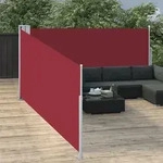 Ausziehbare Seitenmarkise Rot 100 X 1000 Cm Vidaxl