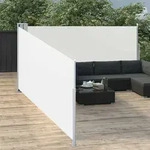 Ausziehbare Seitenmarkise Creme 100 X 1000 Cm - Vidaxl