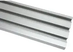 Gardinia - Schiene F&uuml;r Fl&auml;chenvorhang Atlanta Silber, 210 Cm, 3-l&auml;ufig