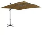 Ampelschirm Mit Aluminium-mast 300x300 Cm Taupe - Vidaxl