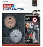 Tesa Powerbutton Klebehaken 3 Cm Chrom F&uuml;r Max. 6 Kg