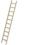 G&uuml;nzburger Steigtechnik - Stufen-anlegeleiter Holz Ohne Traverse 10 Stufen - 033710