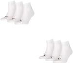 6 Paar Puma Unisex Quarter Socken Sneaker Gr. 35 - 49 f&uuml;r Damen Herren F&uuml;&szlig;linge