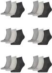 18 Paar Puma Unisex Quarter Socken Sneaker Gr. 35 - 49 f&uuml;r Damen Herren