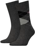 2 Paar TOMMY HILFIGER CHECK Socken Gr. 39 - 46 Herren Business Sneaker Socken