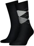 2 Paar TOMMY HILFIGER CHECK Socken Gr. 39 - 46 Herren Business Sneaker Socken