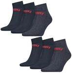 6 Paar Levis 168SF Mid Cut Unisex Socken Sneakersocken Str&uuml;mpfe 903051001