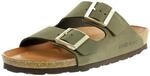 Rohde Alba Pantolette Damen Hausschuhe Leder Sandale 5650 61 Olive