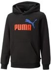 PUMA Ess+ 2 COL BIG LOGO HOODIE FL B Kinder Sweatshirt Kapuzenpullover schwarz 5...