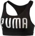 PUMA Damen Powershape Forever Logo Bustier SPORT-BH BRA Schwarz