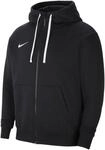 NIKE Team Club 20 FZ Hoody Herren Zip Zipper Kapuzenjacke Sweatshirt schwarz