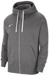 NIKE Team Club 20 FZ Hoody Herren Zip Zipper Kapuzenjacke Sweatshirt grau