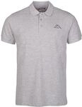 Kappa Unisex Polo Shirt Damen Herren 303173 grau