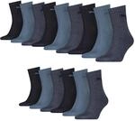 15 Paar Puma Socken Short Crew Sportsocken Tennis Socken Unisex 