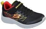 Skechers Boys MICROSPEC TEXLOR Sneakers Kids schwarz/rot