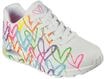 Skechers Street UNO HIGHLIGHT LOVE Sneakers Damen M&auml;dchen JGoldcrown weiss 17798...
