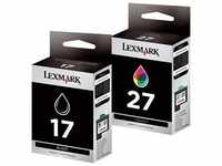 Lexmark 80D2952 17+27HC, Lexmark Druckkopf Nr. 17 + Nr. 27 schwarz 80D2952