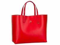 Tommy Hilfiger Handtasche Iconic Tommy Satchel PSP24 Shopper Rot Damen