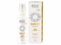 Eco Cosmetics Transparent - Sonnenöl LSF30 Sonnenschutz 50 ml