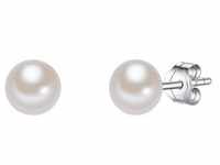 Valero Pearls Perlen-Ohrstecker Sterling Silber Süßwasser-Zuchtperle in Silber