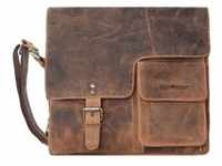 Greenburry Umhängetasche Vintage Revival Messenger 1913 Laptoptaschen Braun Herren