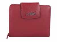 L.CREDI Maranello Geldbörse Leder 12,5 cm Portemonnaies Rot Damen