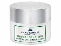 Sans Soucis Herbal Sensitive Johannis Creme Nachtpflege Gesichtscreme 50 ml