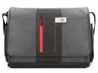 Piquadro Urban Messenger Leder 36 cm Laptopfach Laptoptaschen Grau Herren