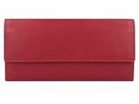 Esquire New Line Geldbörse RFID Schutz Leder 18.5 cm Portemonnaies Rot Damen