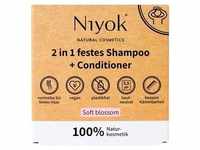 Niyok 2in1 festes Shampoo+Conditioner - Soft blossom 80 g