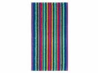 Cawö Waschlappen 'Life Style Stripes' Baumwolle Handtücher Blau