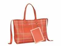 Tommy Hilfiger Handtasche Iconic Tommy Tote Check PF22 Shopper Rot Damen