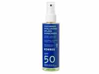 KORRES Cucumber Hyaluronic Splash Sonnenschutzspray für Gesicht+Körper SPF50 150 ml