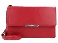 Esquire Helena Clutch Geldbörse RFID Leder 17,5 cm Rot Damen