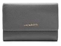 Lazarotti Bologna Leather Geldbörse Leder 14 cm Portemonnaies Grau Damen