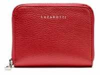 Lazarotti Milano Leather Geldbörse Leder 13,5 cm Portemonnaies Rot Damen