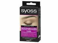 syoss Augenbrauen-Kit permanente Augenbrauenfarbe Coloration 17 ml Schwarz