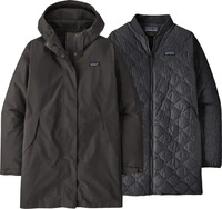 Patagonia 21010-BLK-L, Patagonia Women's Heyes Peak 3-in-1 Parka - Daunenparka Black