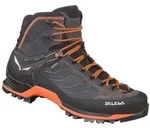 Salewa MTN Trainer Mid GTX Men - Wanderschuh - 11.5 - Asphalt / Fluo Orange