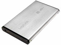 Logilink UA0041A, LogiLink Geh. 6.3cm (2,5) USB 2.0/SATA Silber ALU o. NT retail
