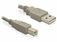 Delock 82215, DELOCK USB Kabel A -> B St/St 1.80m grau (82215)