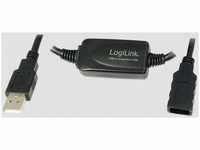 Logilink UA0143, LogiLink USB Kabel A -> A St/Bu 10.00m Verl. schwarz (UA0143)