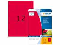 HERMA 5156, HERMA Etiketten A4 neon-rot 60 mm rund Papier matt 240 St. (5156)