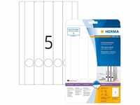 HERMA 5158, HERMA Ordneretiketten A4 weiß 34x297 mm Papier opak 125 St. (5158)