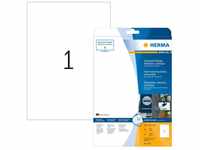 HERMA 4577, HERMA Folien-Etiketten A4 210x297mm weiß ablösbar 20St. (4577)