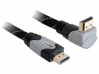 Delock 83045, DELOCK HDMI Kabel Ethernet A -> A St/St 3.00m 90° oben 4K (83045)