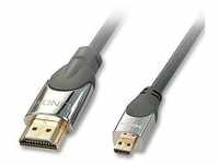 Lindy 41421, LINDY HDMI Kabel High Speed an Micro HDMI CROMO Ethernet 1m (41421)